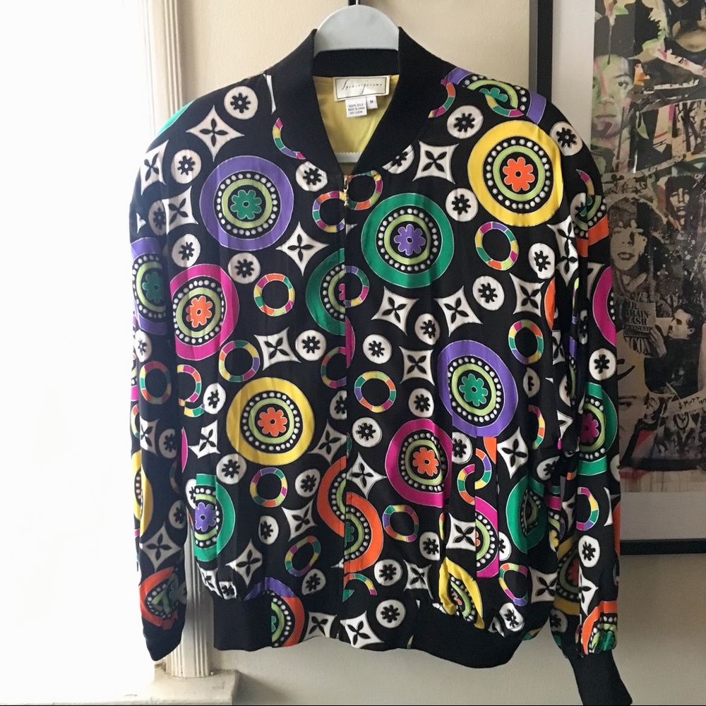 Silk Vintage Festive Jacket Blouse MED